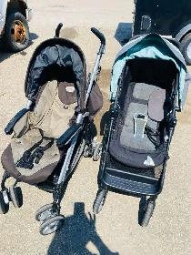 Several ' baby buggies' Child