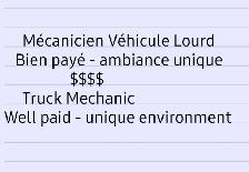 Mécanicien Véhicule Lourd/Truck mechanic $$