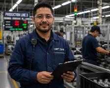 Forklift operator with Shipper/receiver