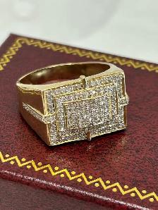 10k Men’s cluster Ring - Photo 9