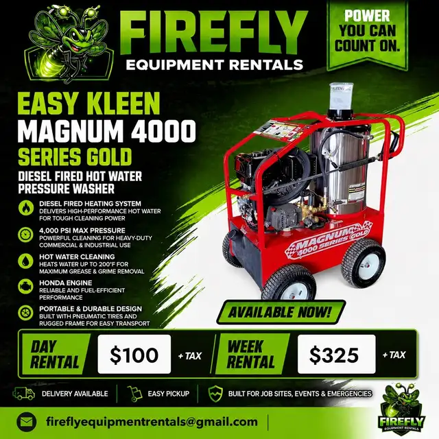 Easy Kleen Magnum 4000 Series Gold Hot Water Pressure Washer