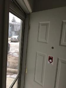 STORM door Installs installation, fix closing. Repair a Cracked - Photo 9
