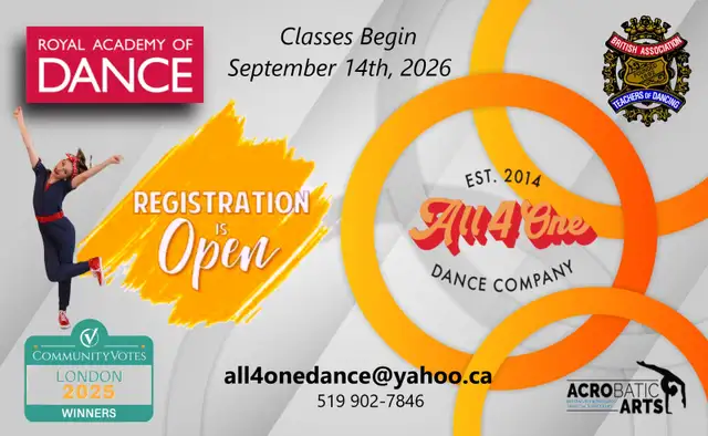 Register for DANCE - Classes Start September 14th
