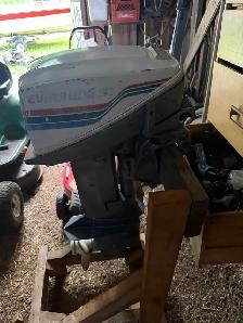 14 foot boat And trailer with a nine point 9 evenrude - Photo 5