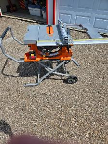 Ridgid Table Saw, portable, 10 inch, excellent condition, $ 300 - Photo 3