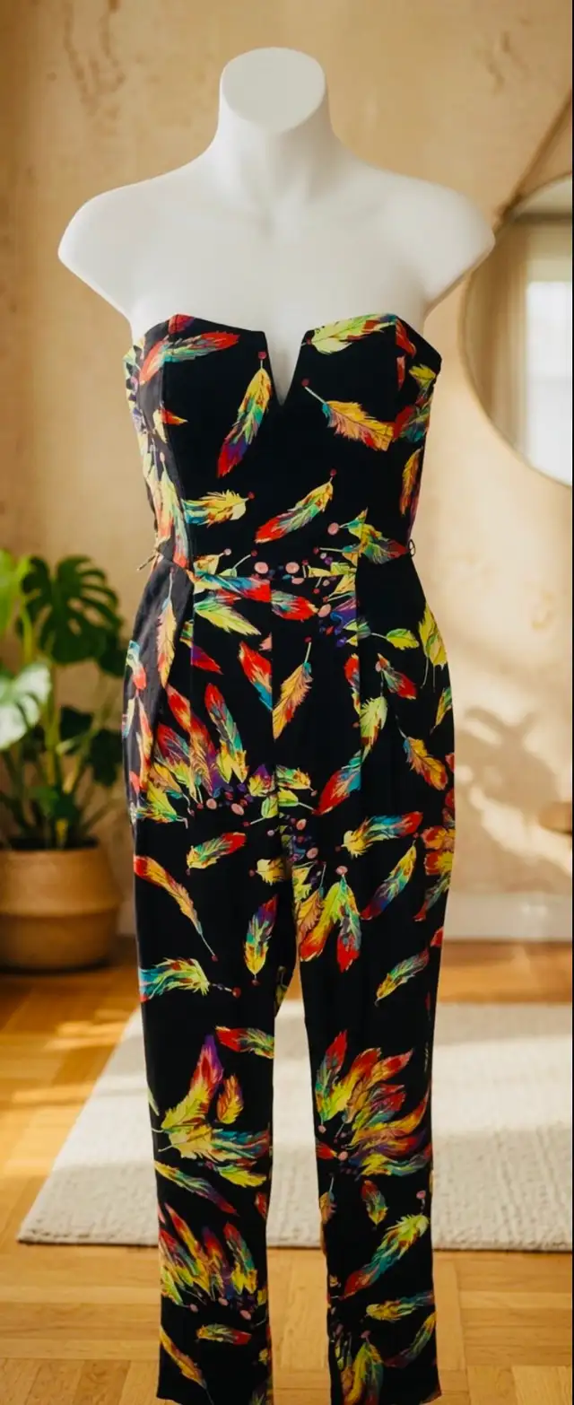 Combinaison Mustard Seed plumes colorées XS - Strapless chic