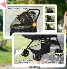 NIB Black Pet Stroller - Photo 5