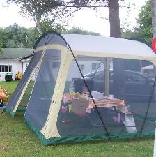 Abri de camping moustiquaire / cuisinette 10’ x 10’