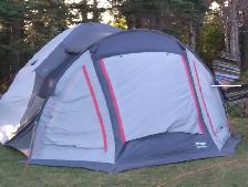 Tente 4 p. Outdoor works Tremblant et Abri de camping moustiquai