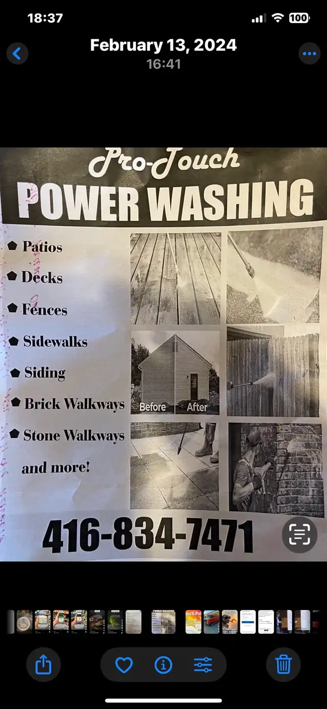 Pro Touch Powerwashing, resanding and sealing
