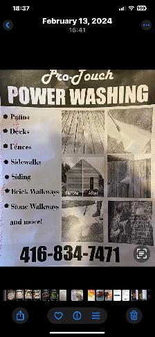 Pro Touch Powerwashing, resanding and sealing