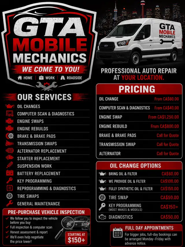 CHEAPEST PROFESSIONAL MOBILE MECHANIC