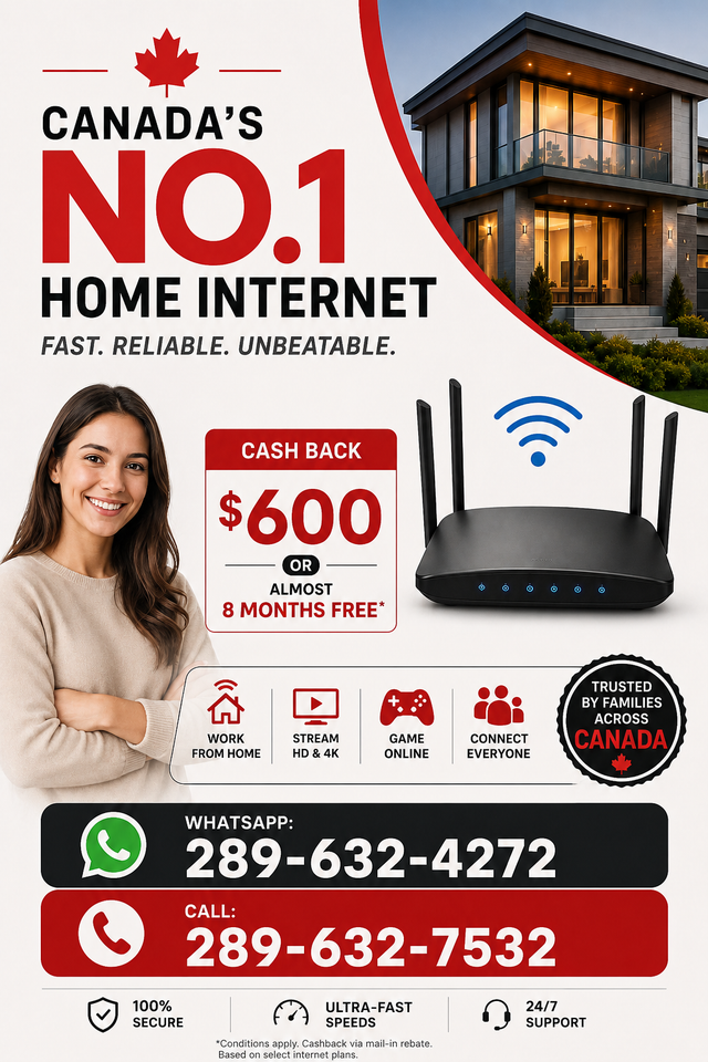 Get Connected with Canada's No.1 Home Internet!