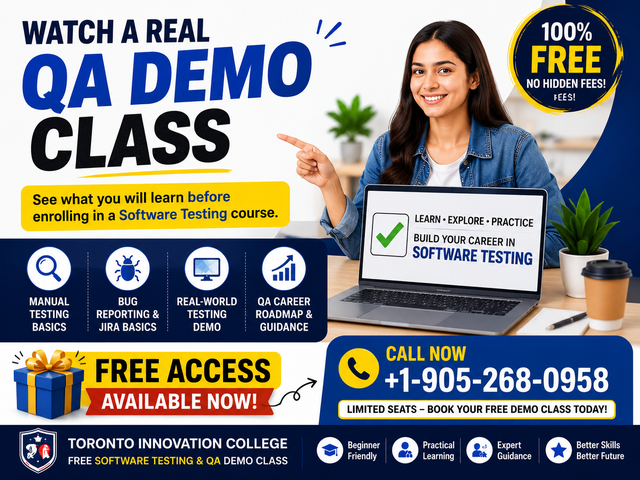Free Software Testing & QA Demo Class in Mississauga