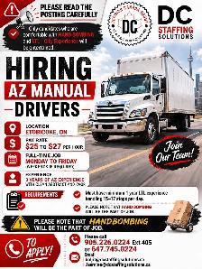 Hiring AZ Manual Driver