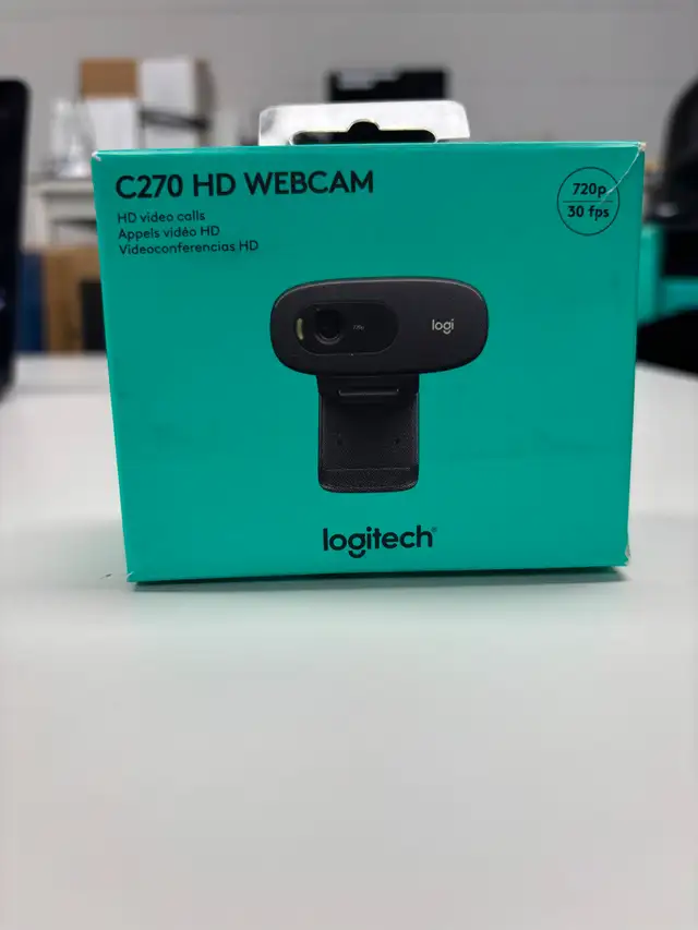 Logitech C270 HD Webcam – Used in Box