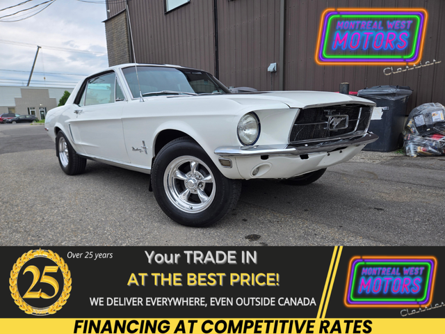 1968 Ford Mustang 289ci / American Racing Wheels Blue Stripes on