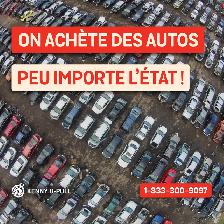 Nouz achetons les voitures scrap et accidentées à Saguenay !!