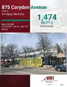 Retail Office Space for Lease 875 Corydon Avenue