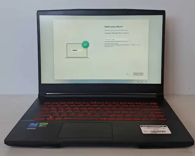 15.6' MSI Thin GF63 i7 12th Gen 32GB/1TB/GTX3050 (31261964)