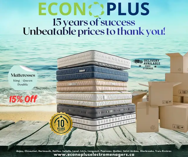 Econoplus! – Quality Mattresses 100% Canadian, 10-Year Warranty