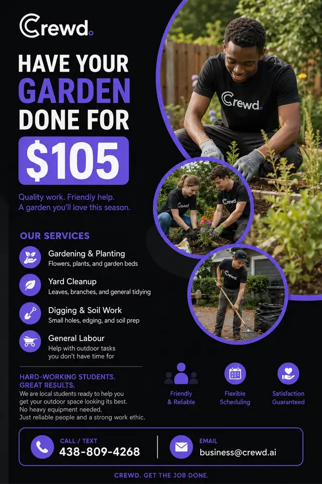 Garden Cleanup & General Labour | Starting at $105 | Ottawa/Gati