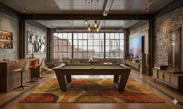 8' Tellico Billiard Table - Modern Design - Factory Sale!
