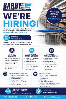 All Store Positions - New Store Opening