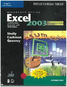Microsoft Office Excel 2003 by Gary B. Shelly 9781418843588