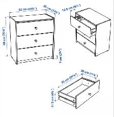 NEW! IKEA RAST 3-Drawer Chest, Pine - Photo 9