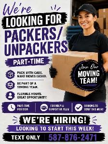 looking for packers/unpackers
