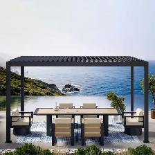 Mirador Adjustable Louvered Aluminum 9 x 15 Pergola 1807225