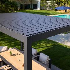 Mirador Adjustable Louvered Aluminum 9 x 15 Pergola 1807225 - Photo 5