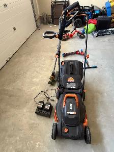 worx brand 14" mower trimmer set (OBO) - Photo 2