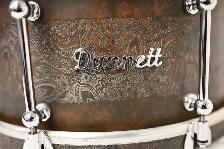 Snare Drum Dunnett James Trussart Paisley Rust-O-Matic like new - Photo 4