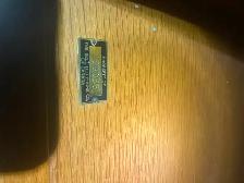 Quality wood desk old bell telephone equipment with chair - Photo 9