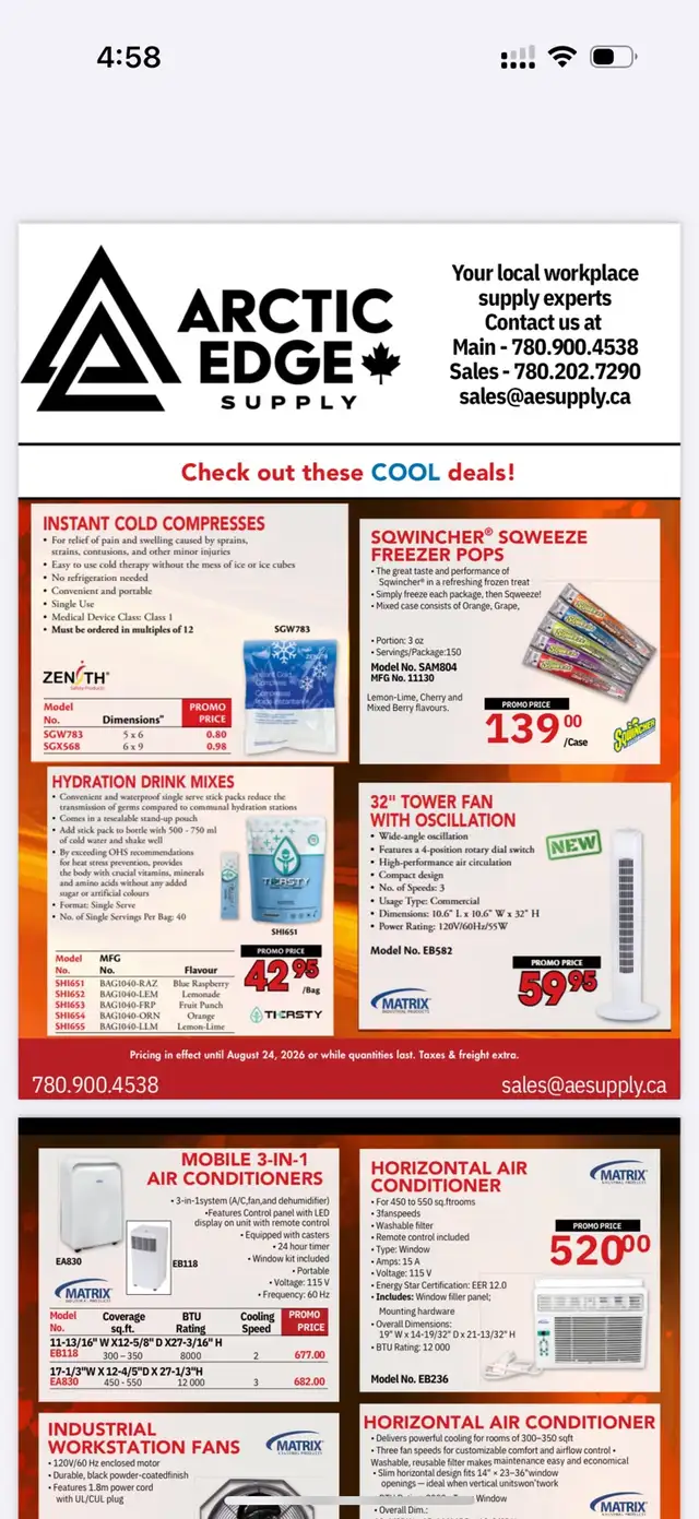 Fans, Air Conditioners and Cooling Essentials