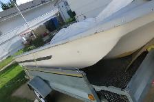 12FT Glascon boat-14ft boast trailer-no vin. New rims and tires - Photo 4