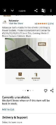 $780 OBO- Like New 65' 4K Smart TV    TV stand with Lights - Photo 10