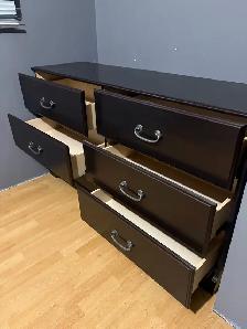 6 Drawer Dresser expresso color $200 - Photo 2