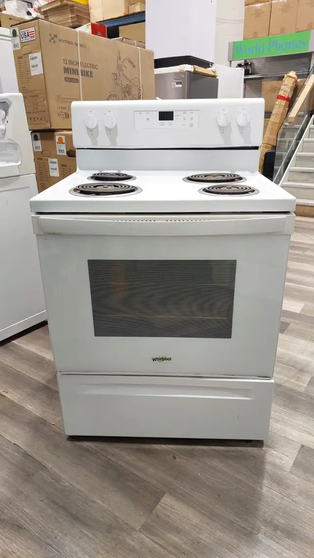 Stove 30' GE Coil White Used | Sale price Limited Time.