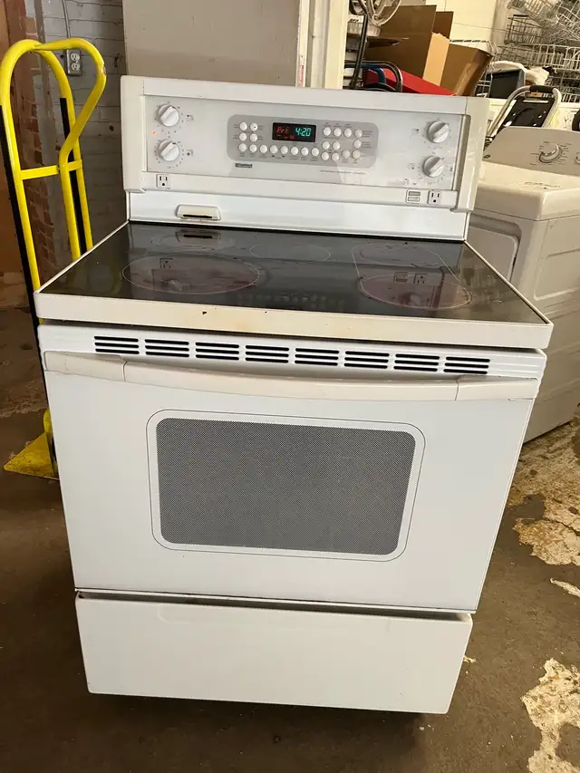 white stove