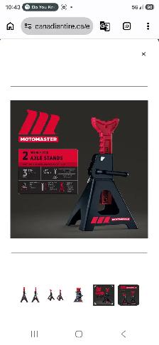 MotoMaster Heavy-Duty Steel Double-Lock 3-Ton Jack Stand / Axle - Photo 5