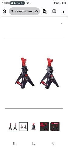 MotoMaster Heavy-Duty Steel Double-Lock 3-Ton Jack Stand / Axle - Photo 7