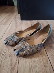 Women’s Predictions Snakeskin Flat Shoes - New - Photo 2