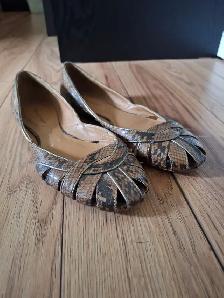 Women’s Predictions Snakeskin Flat Shoes - New - Photo 3
