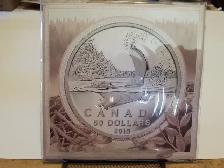 2015 $50 Silver Beaver Coin