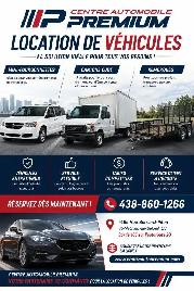 LOCATION DISPONIBLE! Camion cube/mini-fourgonnette & AUTRES