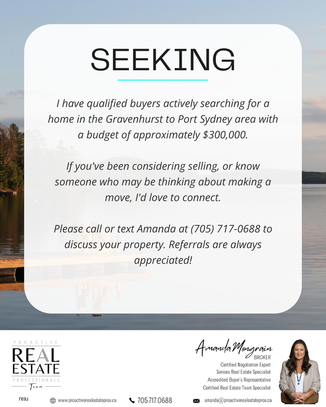 SEEKING HOME FOR SALE