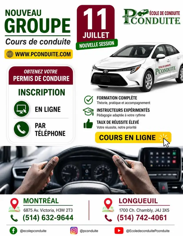 COURS DE CONDUITE